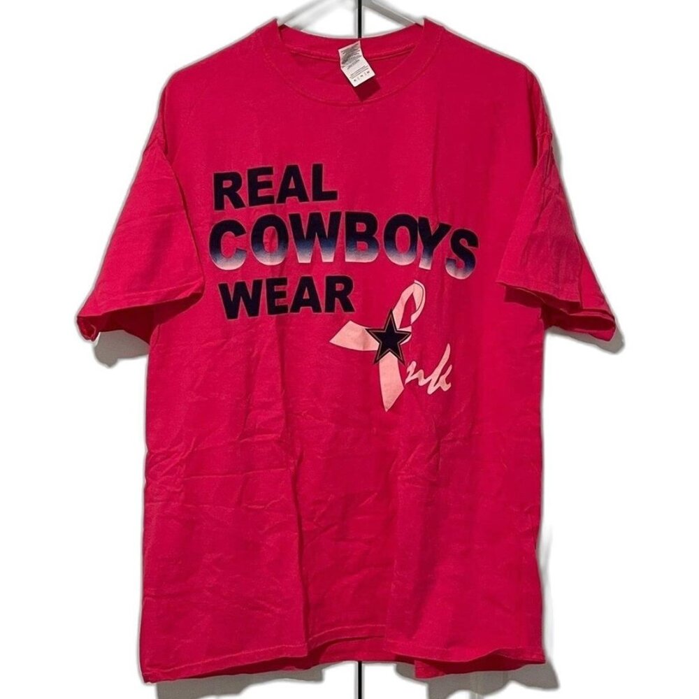 Gildan Cowboys Fans of The Carolinas T-Shirt - Vintage - XL